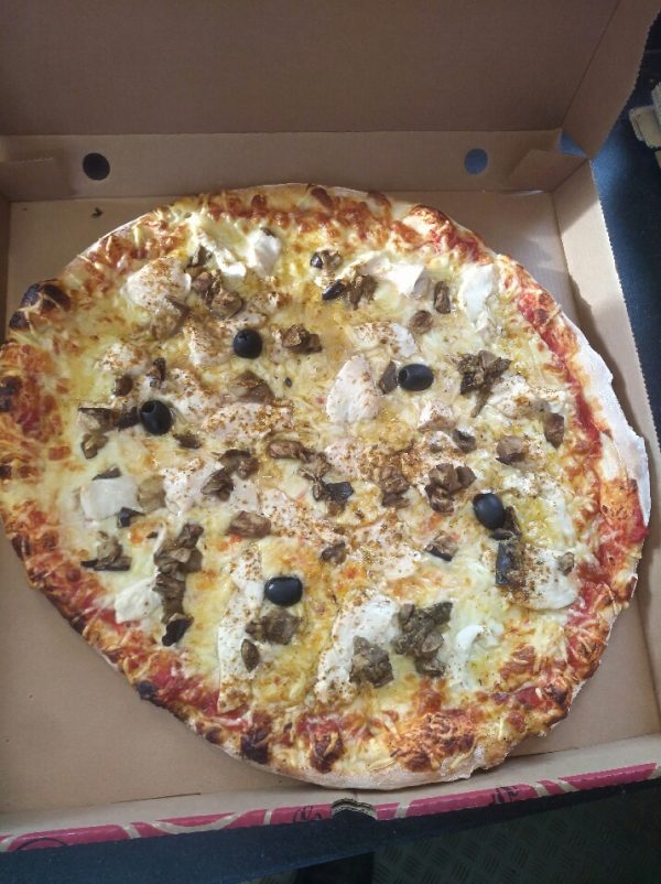 Pizza Tajine, aubergine épices