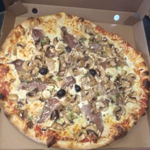 Pizza chasseur au magret